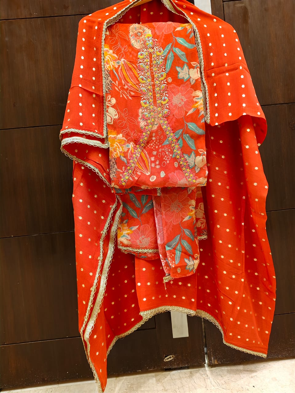 Elegant Soft Organza Shirt with Georgette Dupatta and Shantoon Trousers
