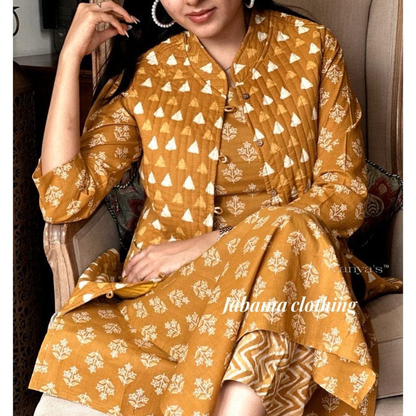 Elevate your ethnic style with this elegant heavy suit set, adorned with intricate hand embroidery and mill prints.