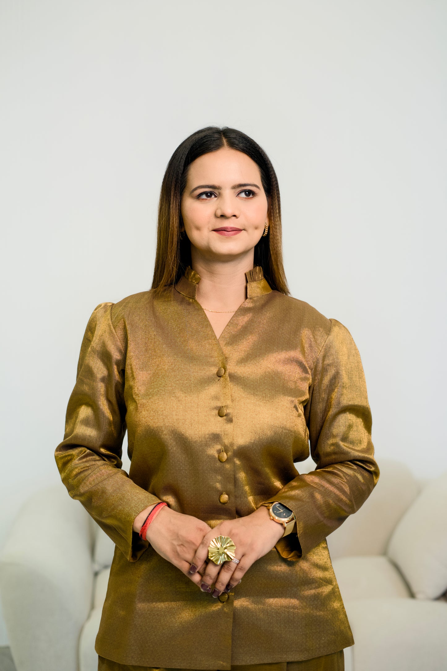 Power dressing, but make it golden