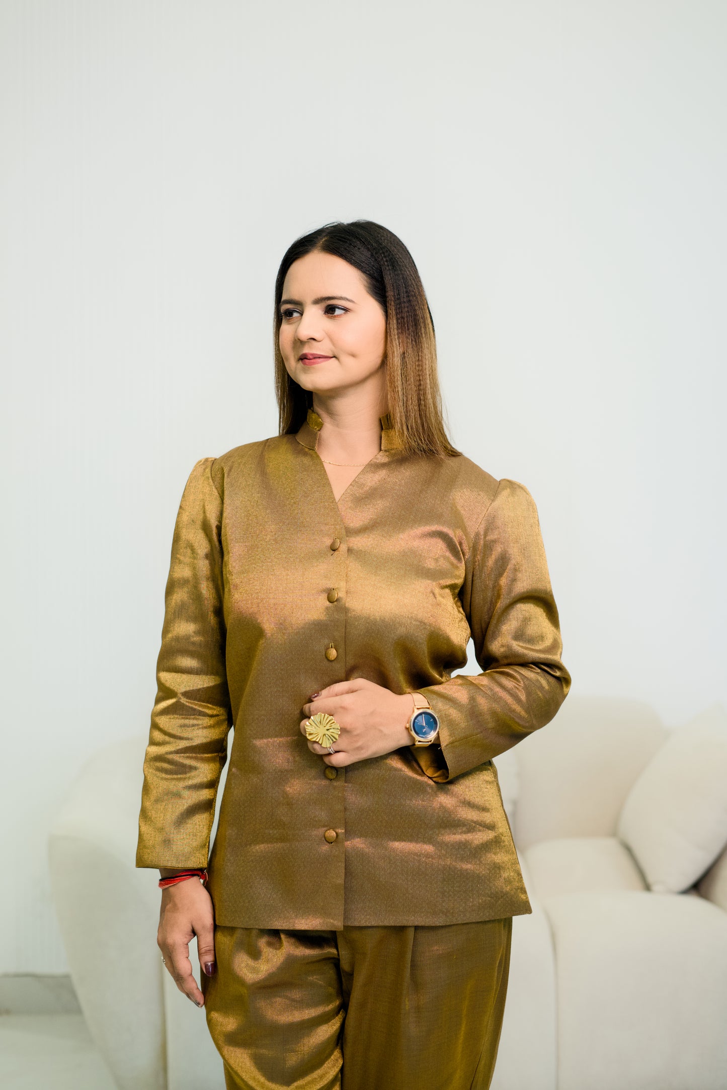 Power dressing, but make it golden