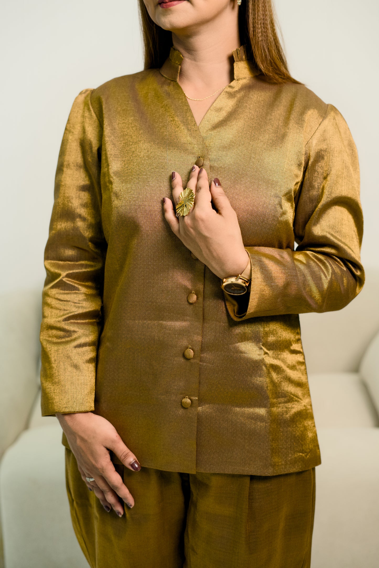 Power dressing, but make it golden