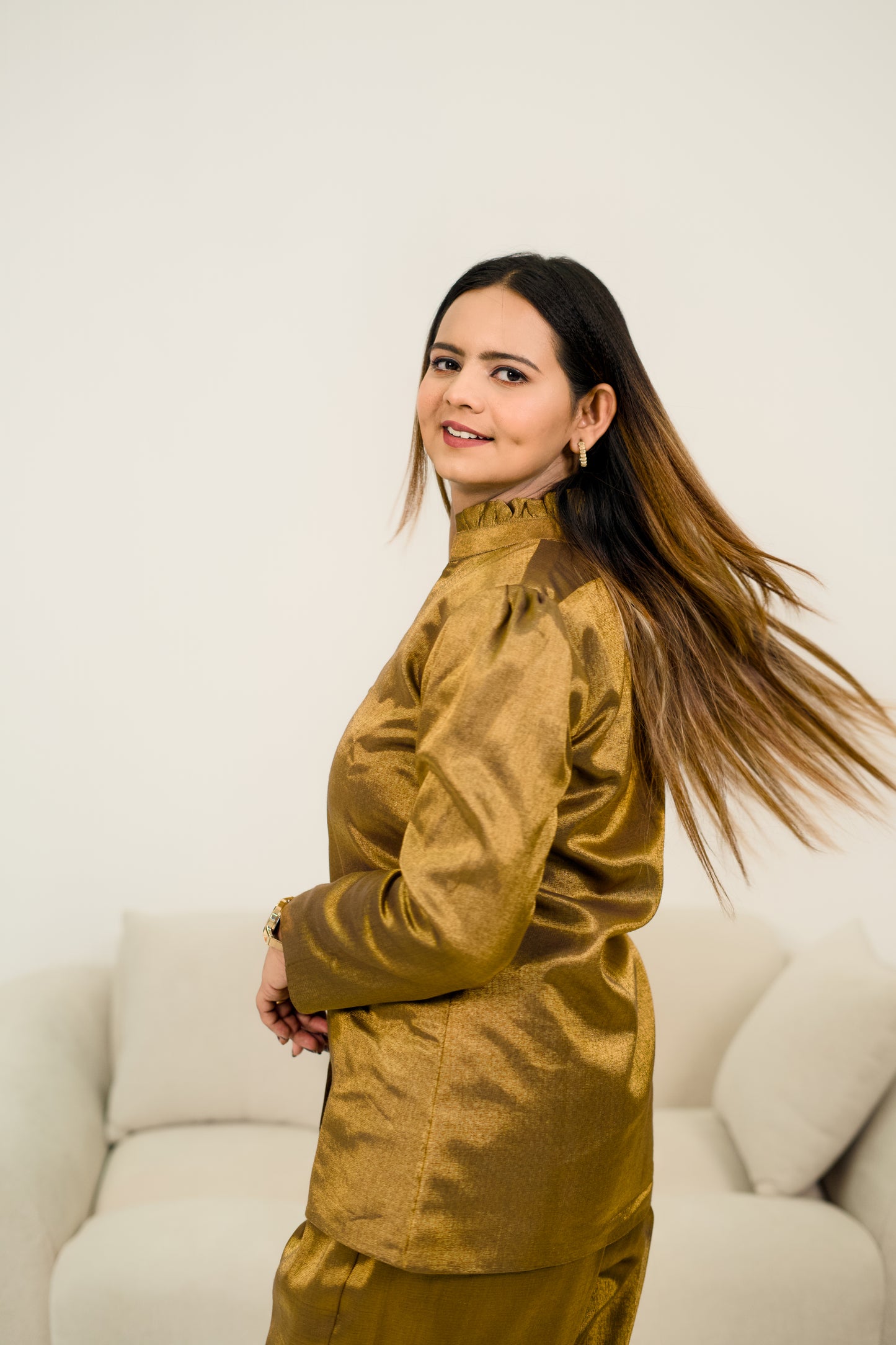 Power dressing, but make it golden