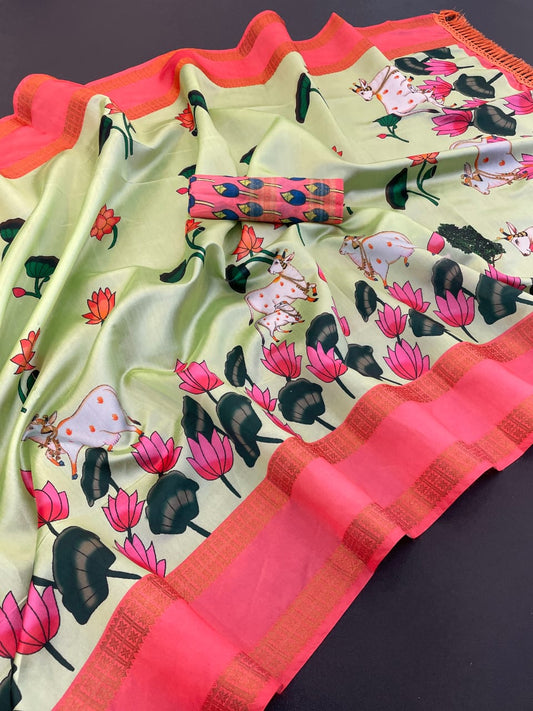New arrivals in pichwai print sarees