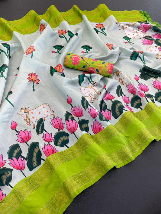 New arrivals in pichwai print sarees