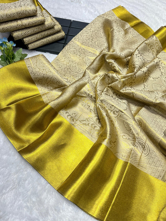 BRIDAL TISSUE KANIJIVARAM SILK sarees